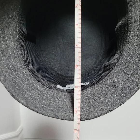 Marie Claire Boutique Wool Blend Bucket Hat Gray Bow Detail Retro Style Womens - Picture 4 of 6